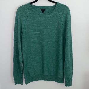 J Crew Mens Green Sweater Size Medium
